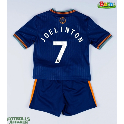 Newcastle United Joelinton #7 Tredjeställ Barn 2025-26 Kortärmad (+ Korta byxor)